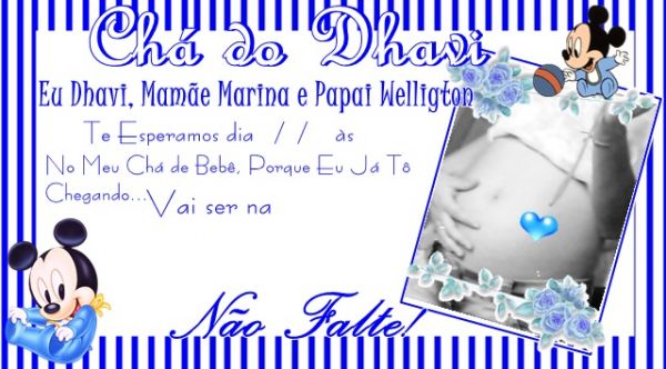 Chá de Bebê Para Menino Carrinho